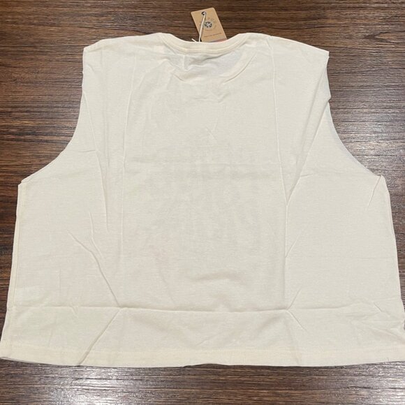 NWT Marine Layer Pride Tank Sz S Crop Sleeveless Lightweight Floral Retro - Picture 5 of 8